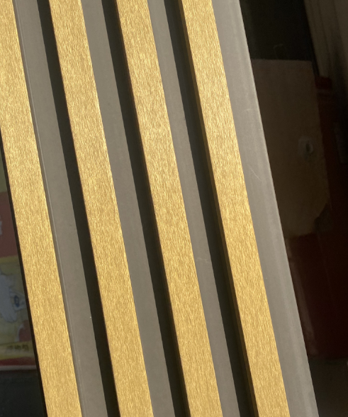 [WPC 486] Wall Panel wpc 160*24*2900mm (Modelo 2025) (Dorado (Brushed))