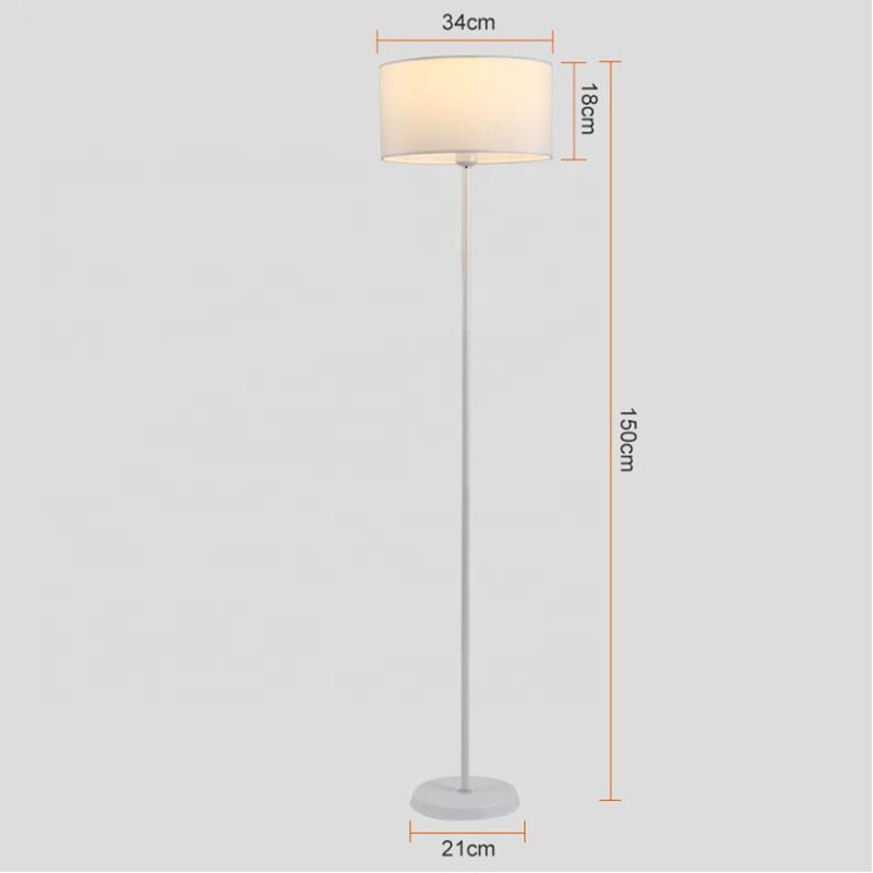 Lampara De Pie Mika (34cm/ 40w) ( Base Blanca)