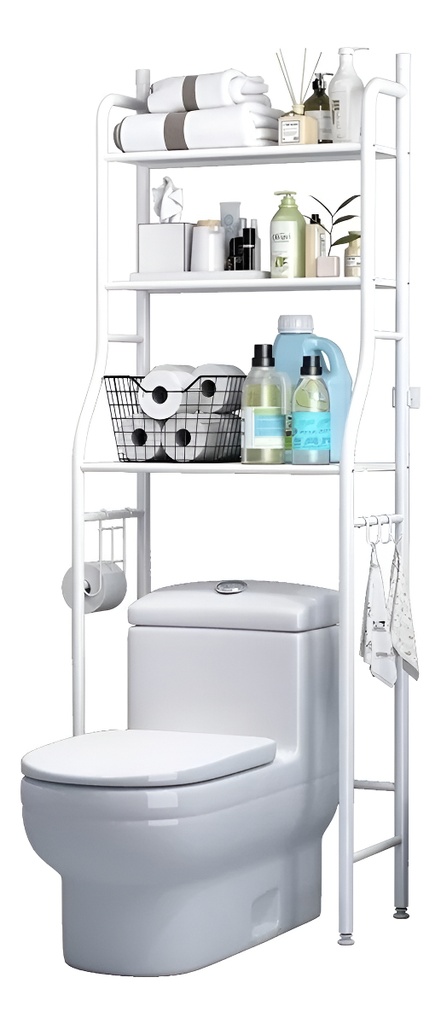 [261510BLANCO] Estantes Organizador Inodoro Metal Cod. 261510 (Blanco)