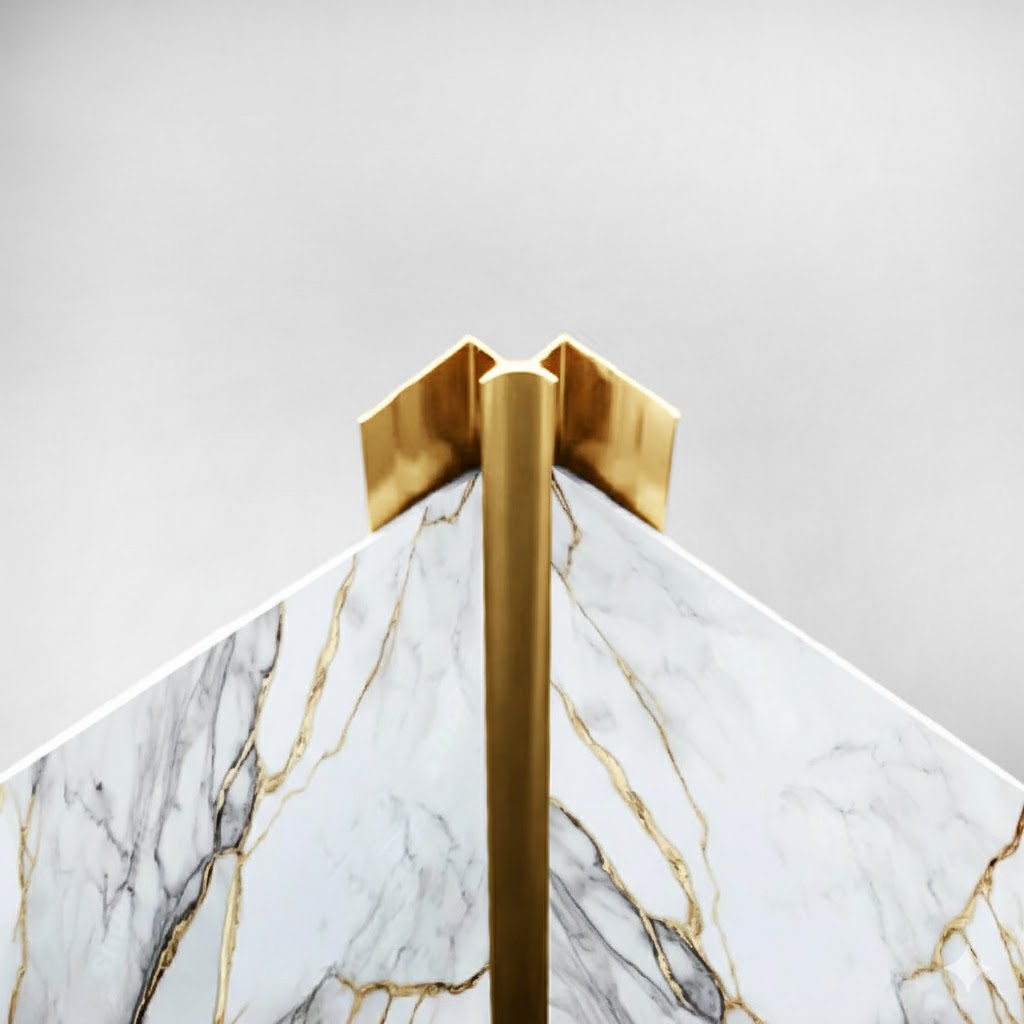 [PERFILPLAT M] Perfil Tipo M• 2,45 m • Union Esquina Interior Cod.110126 (Plateado)