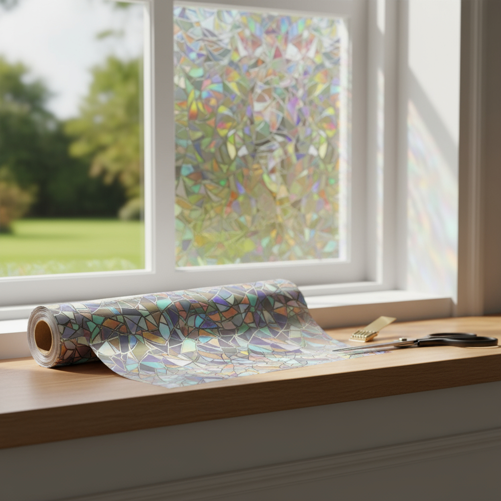 [819126] Film Rollo Vinilo Pega ( MOSAICO ) Ventanas Vidrios 300 X60 Cod 819126