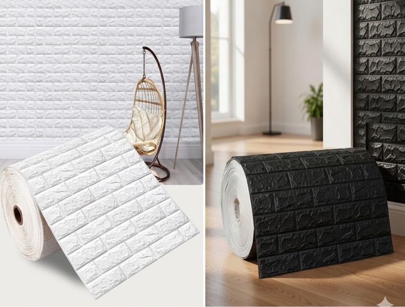 Pared Ladrillo Rollo (20m*70cm*5mm) (Blanco)